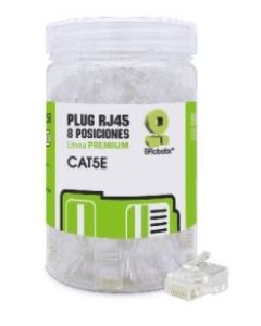 Plugs de Red RJ45, CAT5E, Bote 100 Pzs  BROBOTIX 263786