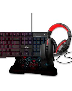 Kit Gamer Teclado, Mouse, Headseat y Mousepad Yeyian YKH-20707