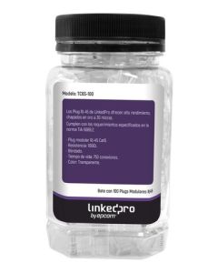 Bote con 100 Piezas de Plug Modular RJ45 LinkedPRO TC6S-100