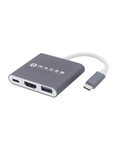 Adaptador Tipo C a HDMI + USB 3.0 + PD Naceb Technology NA-0111