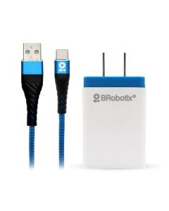 CARGADOR BROBOTIX USB C/CABLE TIPO C CARGA RÁPIDA 963332