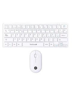 Kits para Teclado Y Mouse TECHZONE Young Pop White